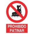 CARTEL PROHIBIDO PATINAR de 210X297 COFAN