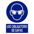CARTEL USO OBLIGATORIO DE GAFAS 297X210 COFAN