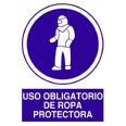 CARTEL USO OBLIGATORIO DE ROPA PROTECTORA 210X148 COFAN