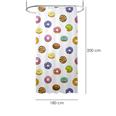 CORTINA DUCHA TELA DONUTS 180X200 CM.