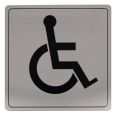 PLACAS SE&Ntilde;ALIZACI&Oacute;N ADHESIVAS MINUSVALIDO INOX 140X140