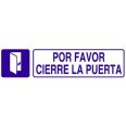 SE&Ntilde;AL ADHESIVA POR FAVOR DIERREN LA PUERTA 175X45