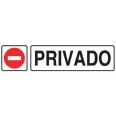 SE&Ntilde;AL ADHESIVA "PRIVADO" CON DIBUJO 175X45 COFAN