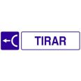 SE&Ntilde;AL ADHESIVA "TIRAR" CON DIBUJO COFAN